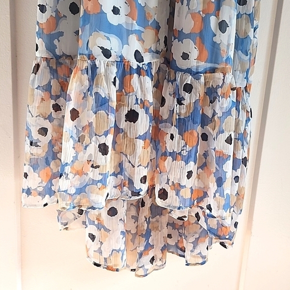NWT Joie Chiffon Floral Maxi High low Dress size XL - Picture 8 of 11